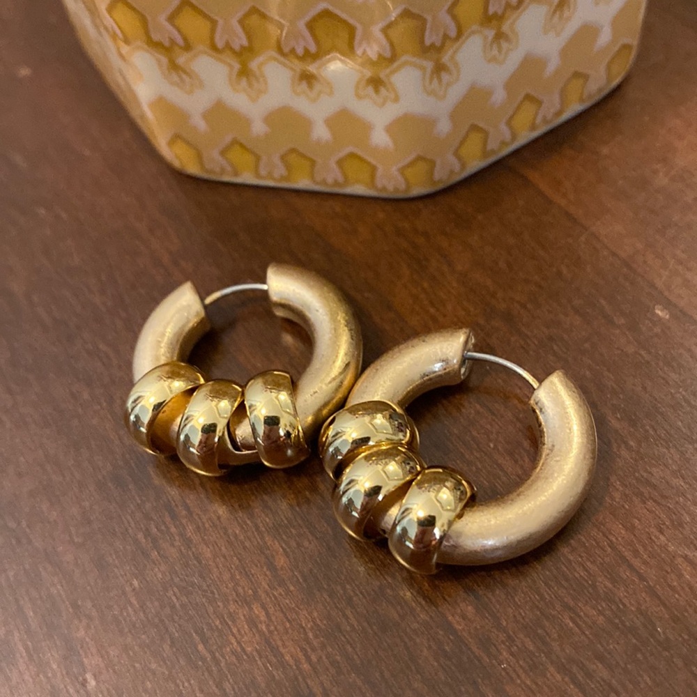 2 in 1 Hoop earrings
